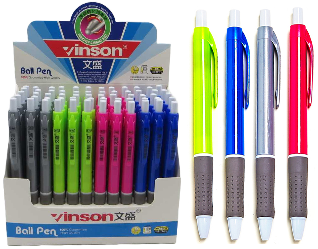 Ручка шариковая автомат Vinson  0,7мм синяя