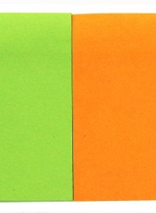 Фото 1 Стікер-закладка паперова 2 кольори неон 76*51мм 100аркушів