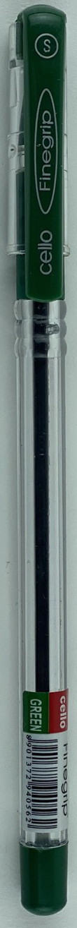 Ручка шариково-масляная Cello Fine Grip зелёная по12штук+1штука