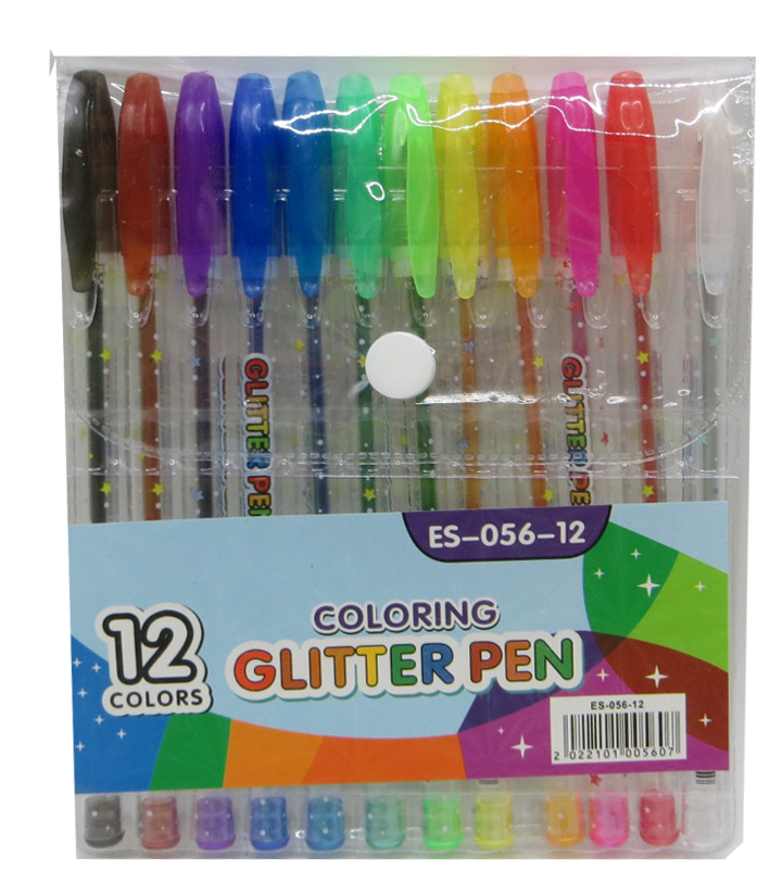 Набір ручок гелевих 12 кольорів 