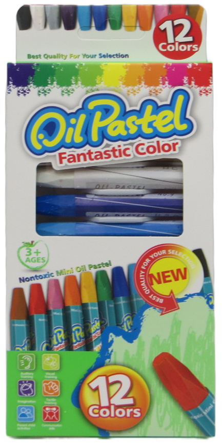 Олівці кольорові пастель 12 кольорів.