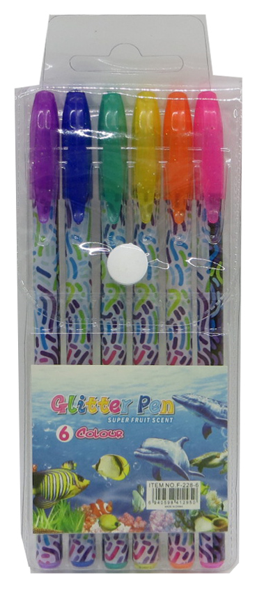 Набір ручок гелевих 6 кольорів 