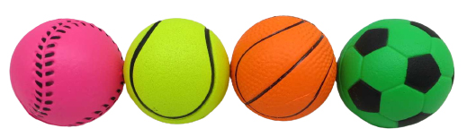 Іграшка м'яч-стрибун 6см (гумовий), 4кол.