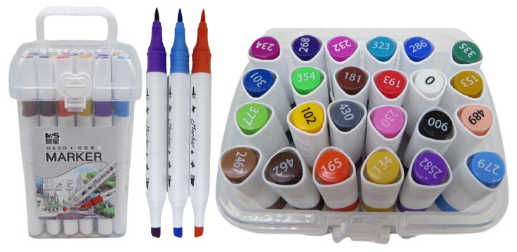 Скетч маркер M&S двосторонній 24 кольори